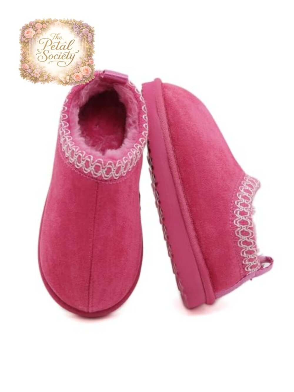 Kids Fuzzy Warm Slip-On Slippers House Shoes Non-Slip Memory Foam
